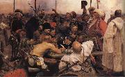 Ilya Repin The Zaporozhyz Cossachs Writting a Letter to the Turkish Sultan china oil painting reproduction